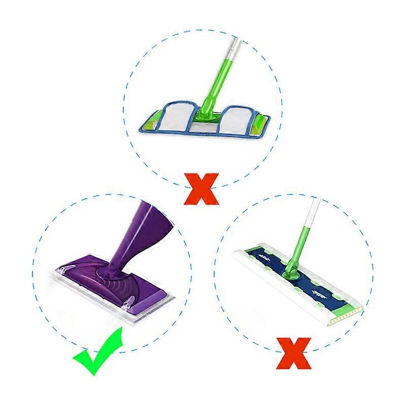2 packs, microfiber mop mat, reusable, suitable for wetjet