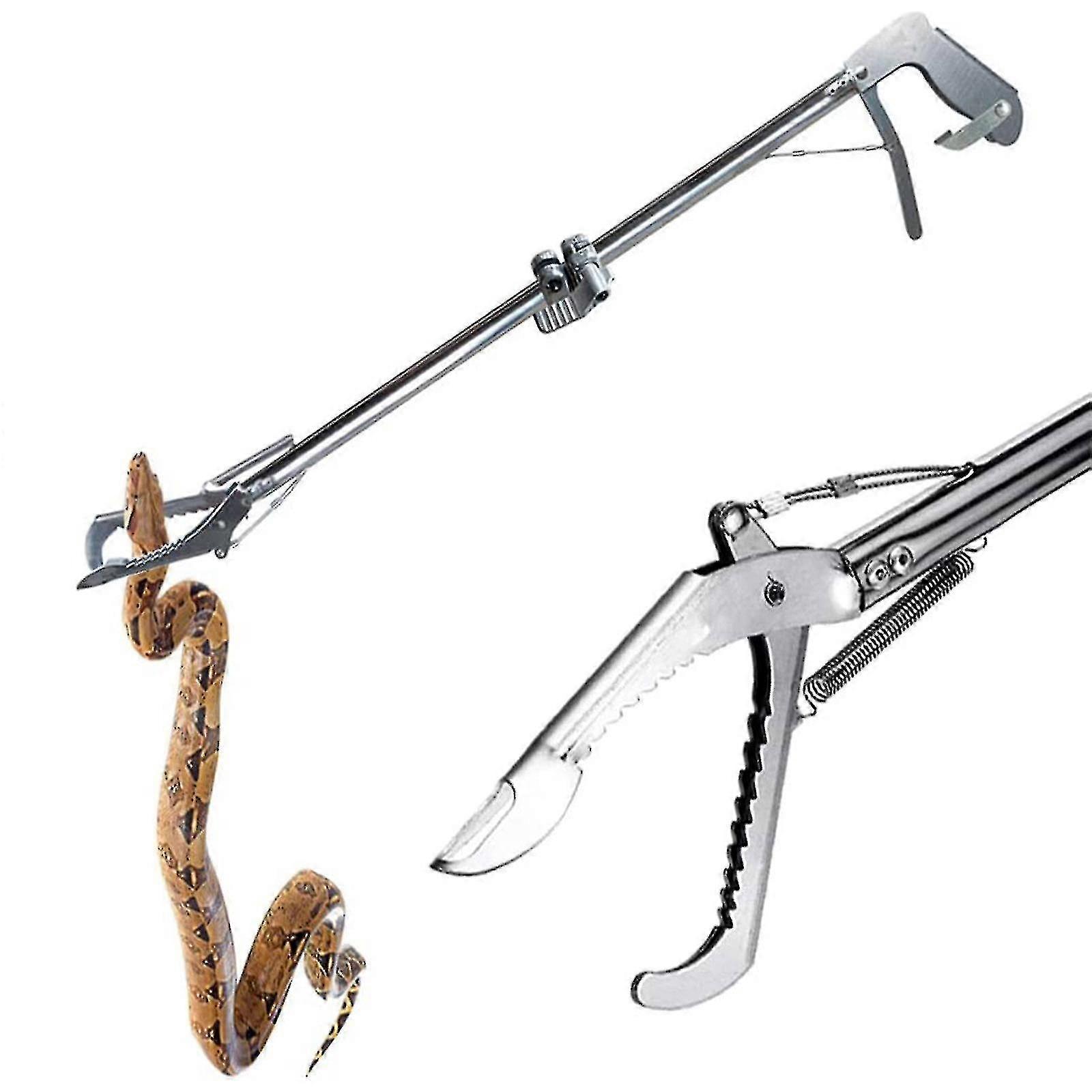 Professional Snake Catcher Wide Jaw Handling Tool With Lock 47inch Long