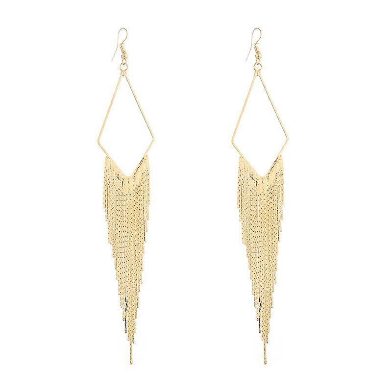 Basic Fringe Linear Drop Earrings