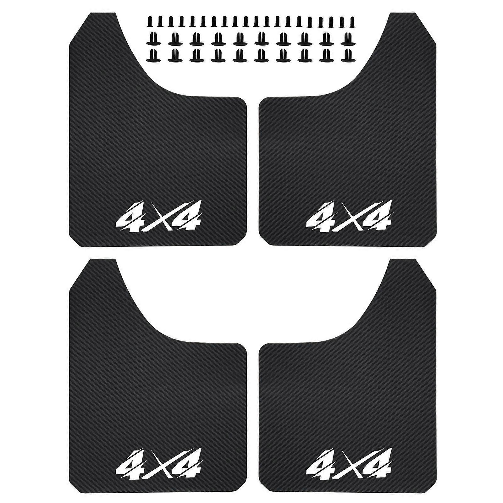 Carbon Fiber Mud Flaps Mudflaps Splash Guards For Ford F-Series F-150 F-250 F-350 F-450 F-550 F150 F250 F350 Raptor Pickup 4x4
