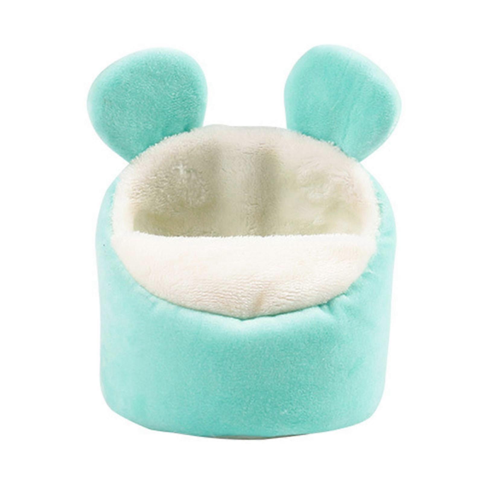 Hamster Small Animal Nest Sleeping Bed Washable Non-Fading Soft Plush Winter Warm Guinea Pig Squirrel House