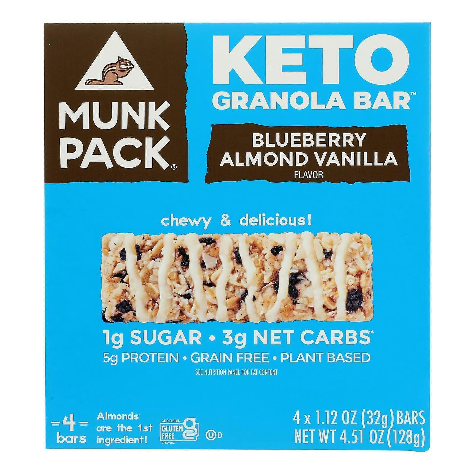Munk Pack - Barrita Bbry Almendra Vainilla Keto - Caja De 6-4/1.12z