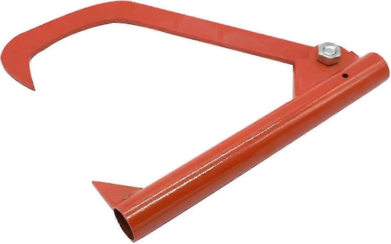 Felling Bent Hook Felling Tool Durable Steel Felling Bent Hook Felling Pole, Yard Roller Tool Home Utility Bent Hook (orange) (1pcs)