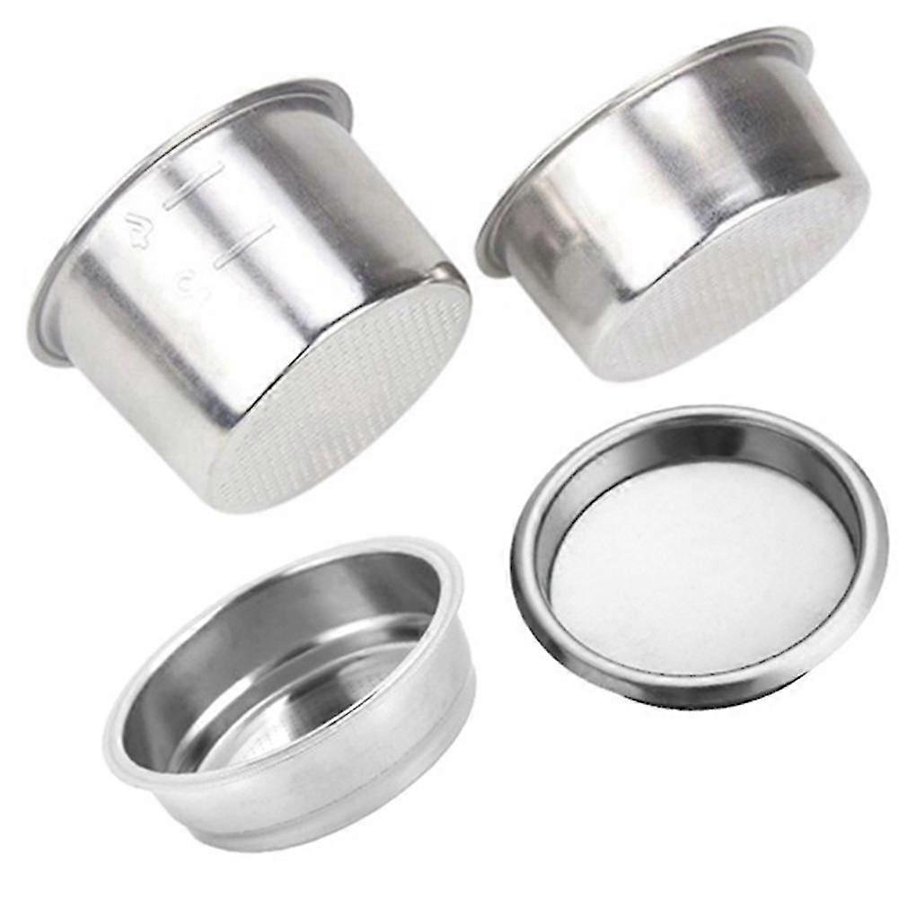 4pcs 51mm Coffee Filter Replacement Filter Basket For Coffee Bottomless Portafilter For Delonghi Espresso Machine Part