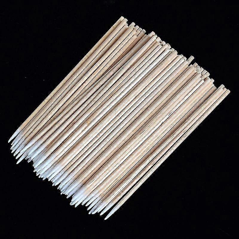 Barsinfi 100pcs Disposable Ultra Small Brush Swabs - Lint Free, Micro Lash