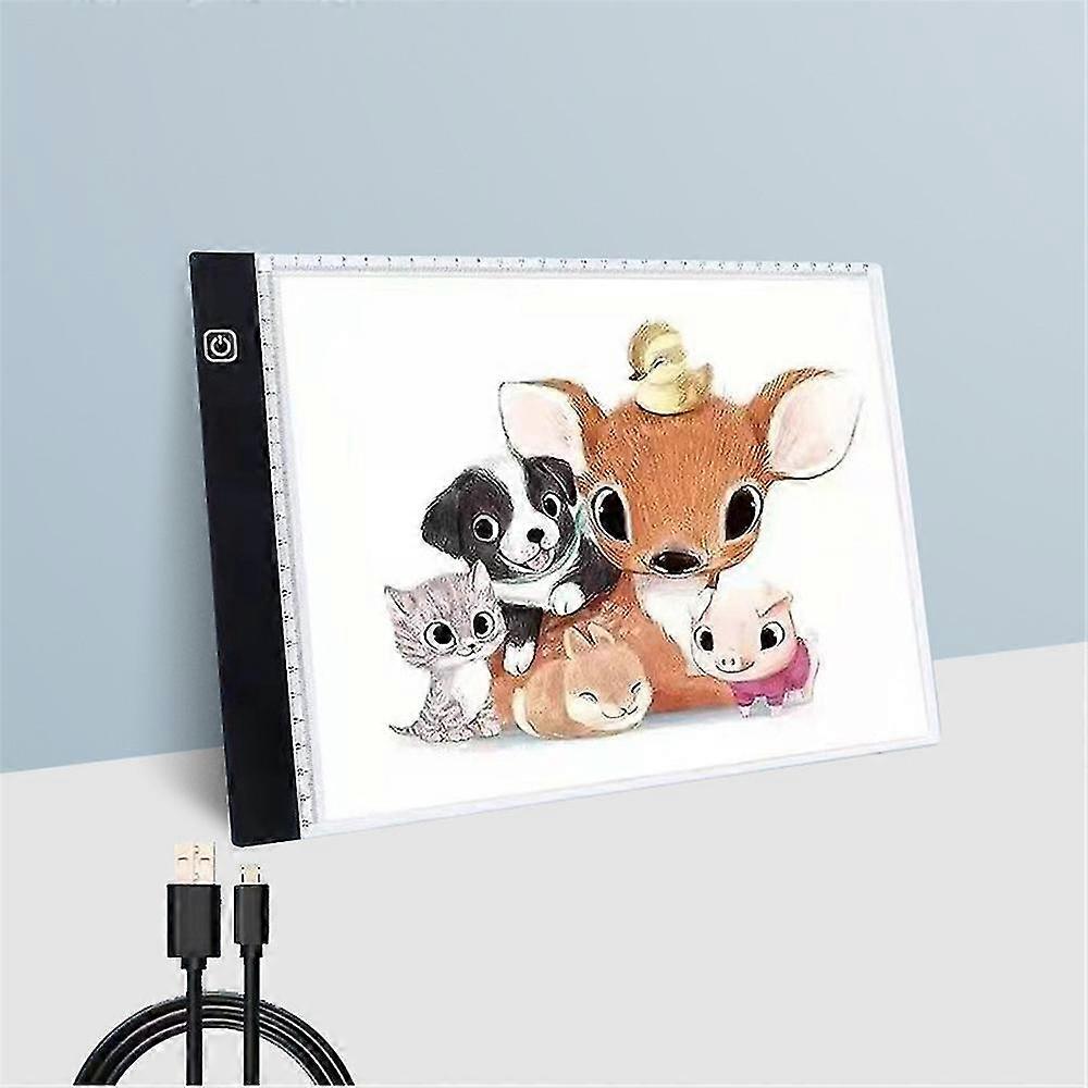 Tracing Light Table Led Drawing Panel A4/a5 Size Light Drawing Portable Draw Screen Sketch Painting Copy Pad Board With Usb Cable