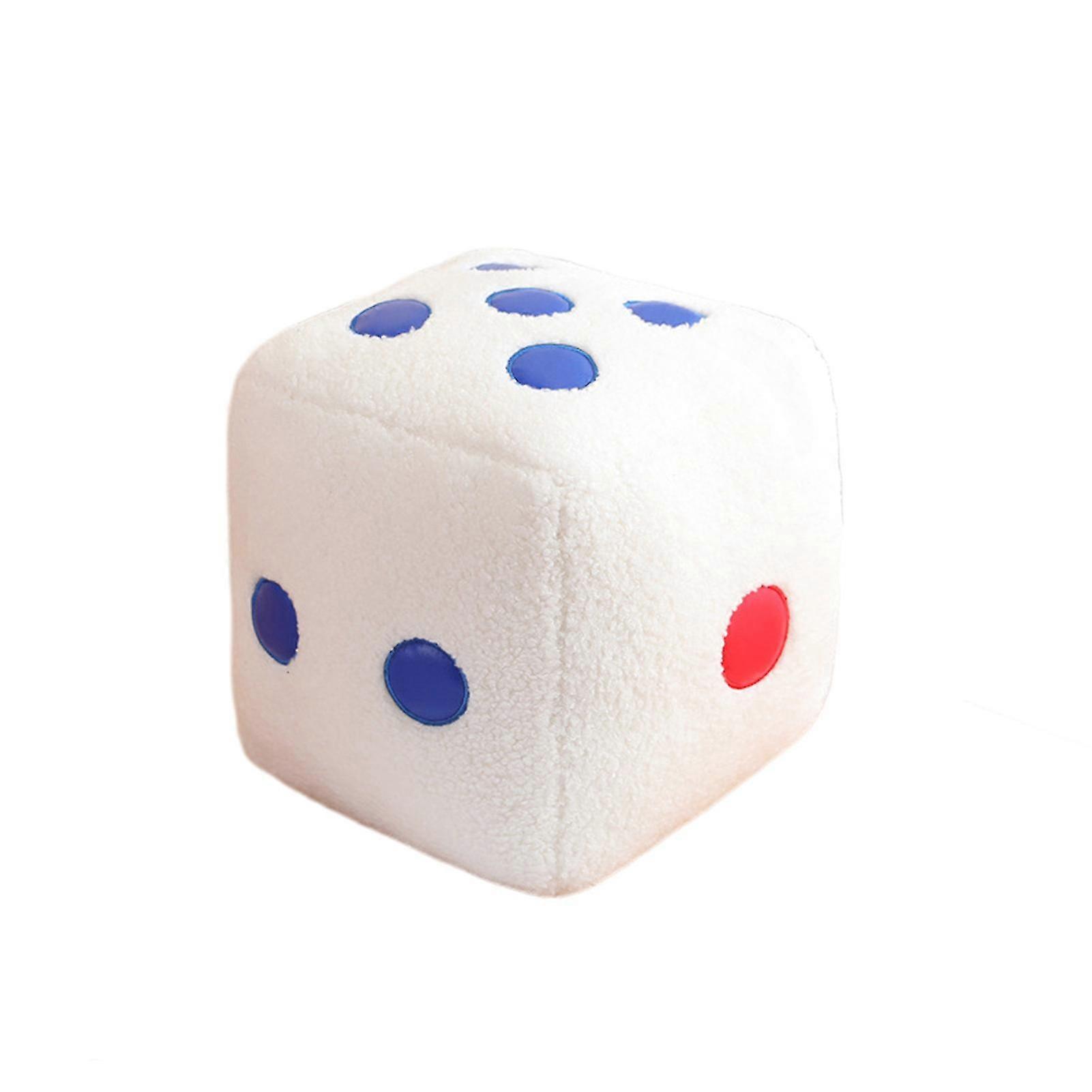 Dice Plush Doll Comfortable Soft PP Cotton Plush Dice Doll Funny Game Plush Toy for Home Decorations