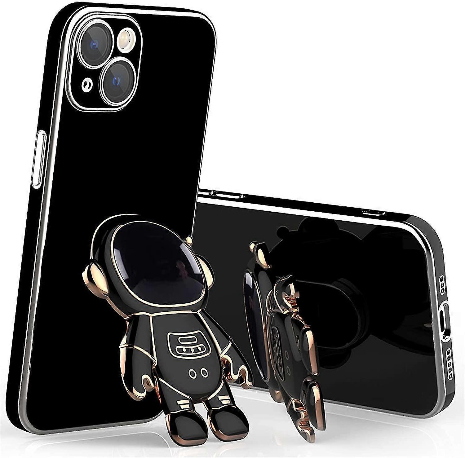 Astronaut Hidden Stand Case Compatible With Iphone 13 Pro Max/13 Pro/13, Electroplated Tpu Protective Cover