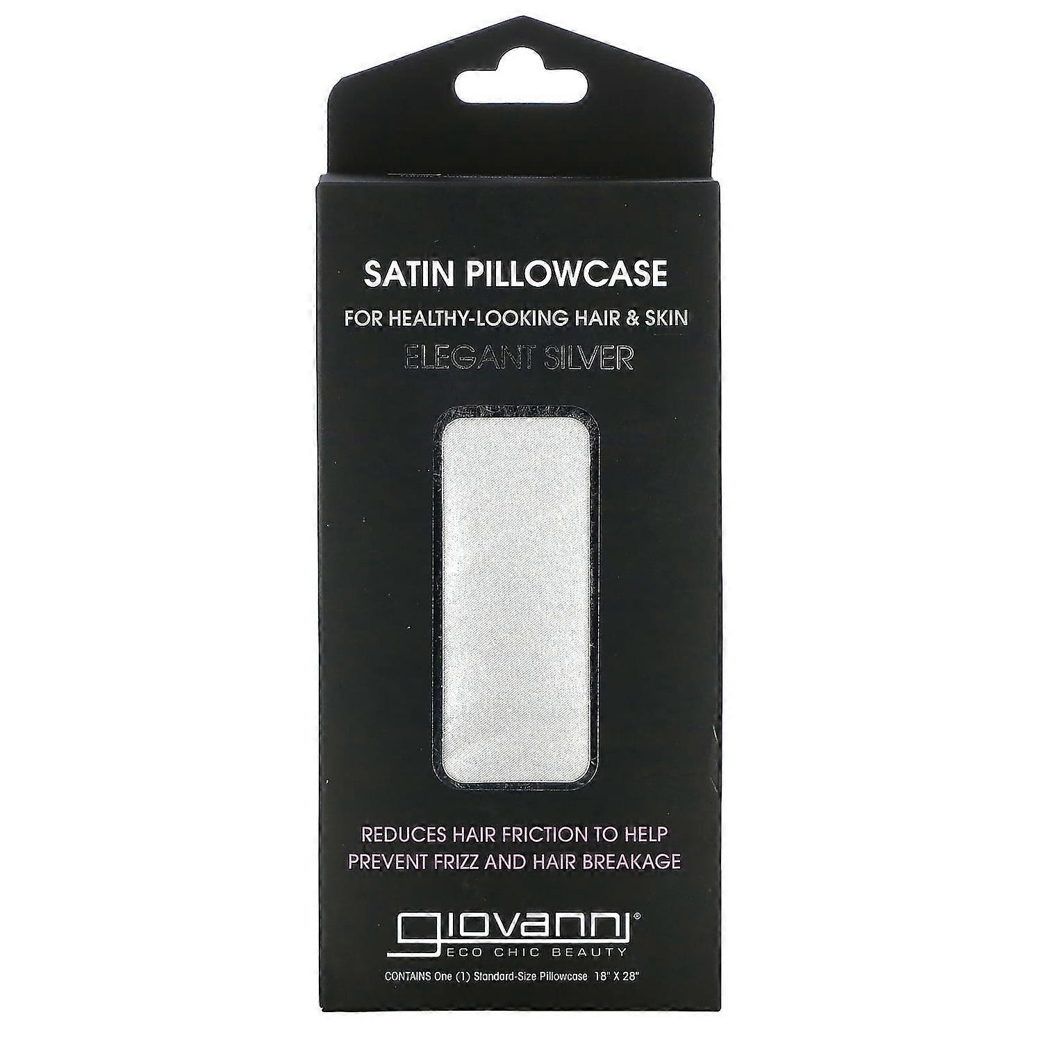 Giovanni, Satin Pillowcase, Elegant Silver,  1 Pillowcase