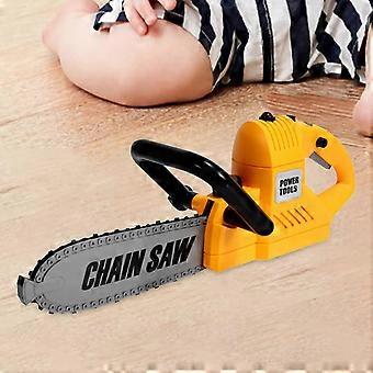 Kids Chainsaw Toy Repair Fine Motor Skills Role Play Educational Montessori Handsaw Lawn Toy for Kid Girl Children Holiday Gifts
