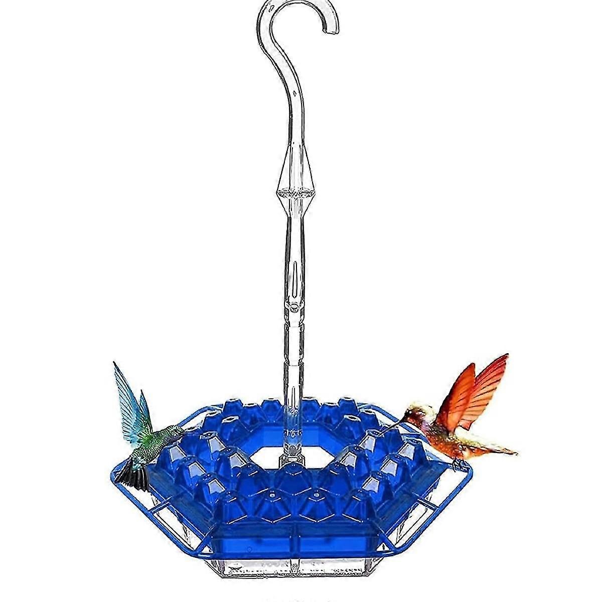Bird Feeder, New 'S Bird Feeder with Perch and Built-in At Most Easy to Clean and Refill, Blue