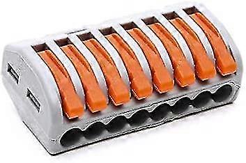 Pack Of 10 Compact Universal Type 222-418 Wiring Terminals, Mini Quick Push Connectors