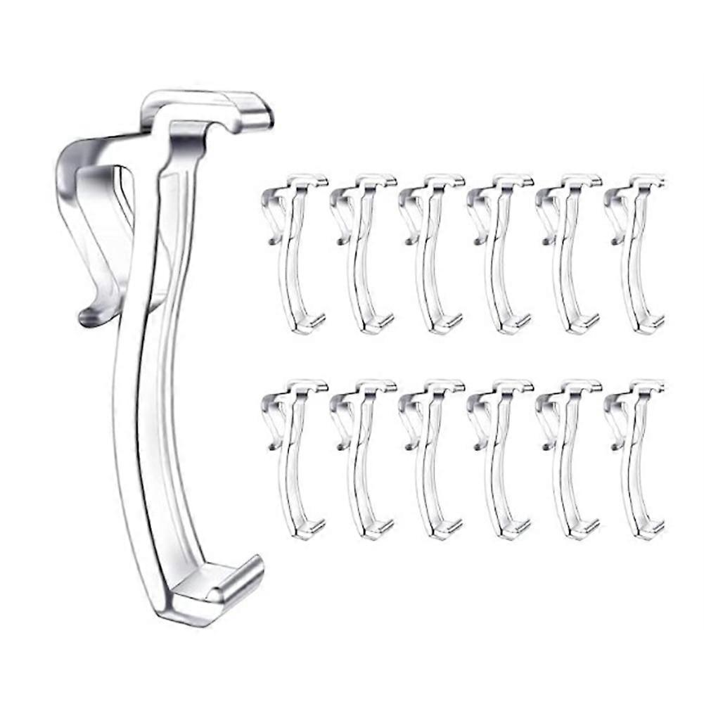 2,5 polegadas Valance Clips janela Blind Clips Clear Plastic Valance Retainer Holder Hidden Valance Clips (12 peças)