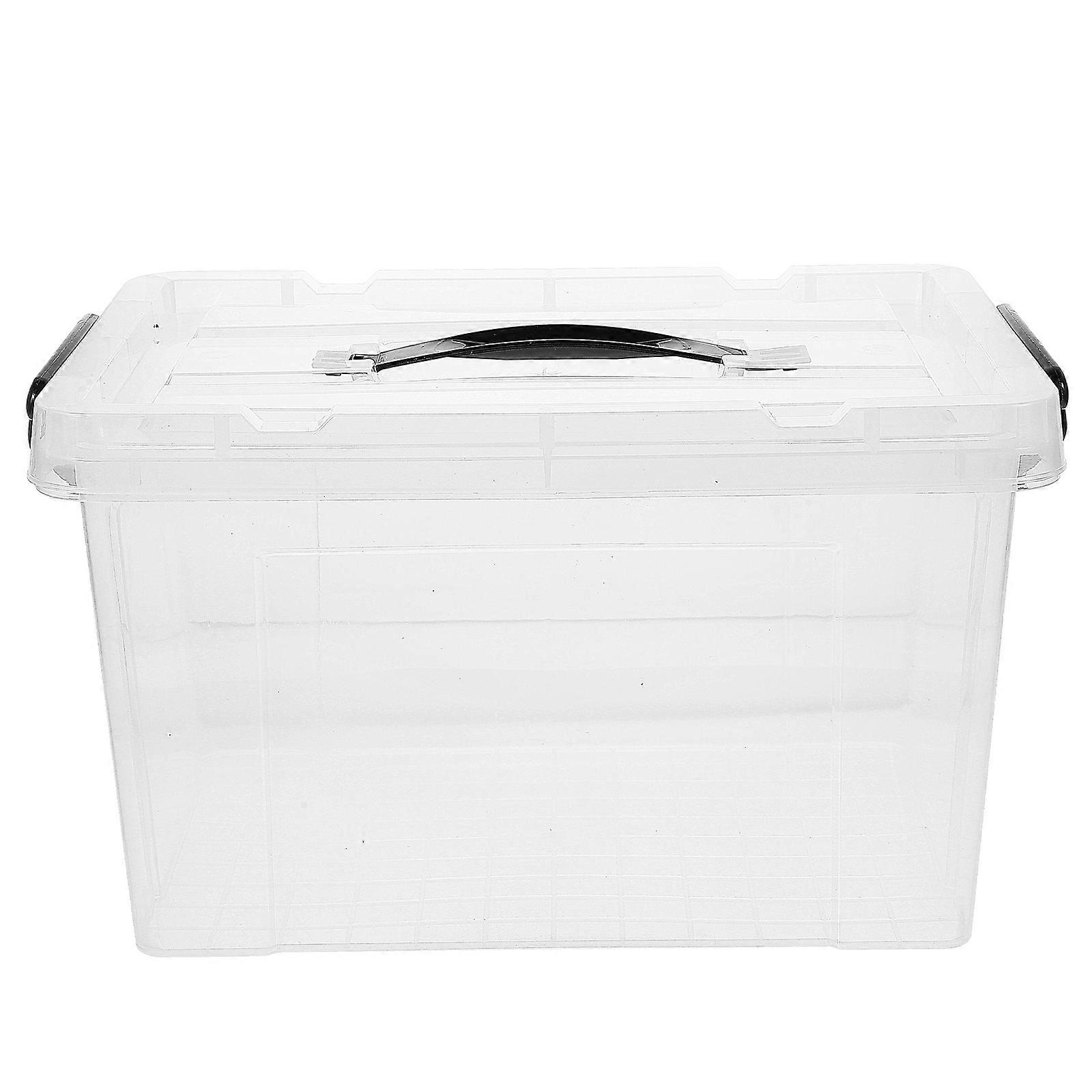 Large Capacity Storage Bin Stackable Lidded Container Under Bed Organizer Box