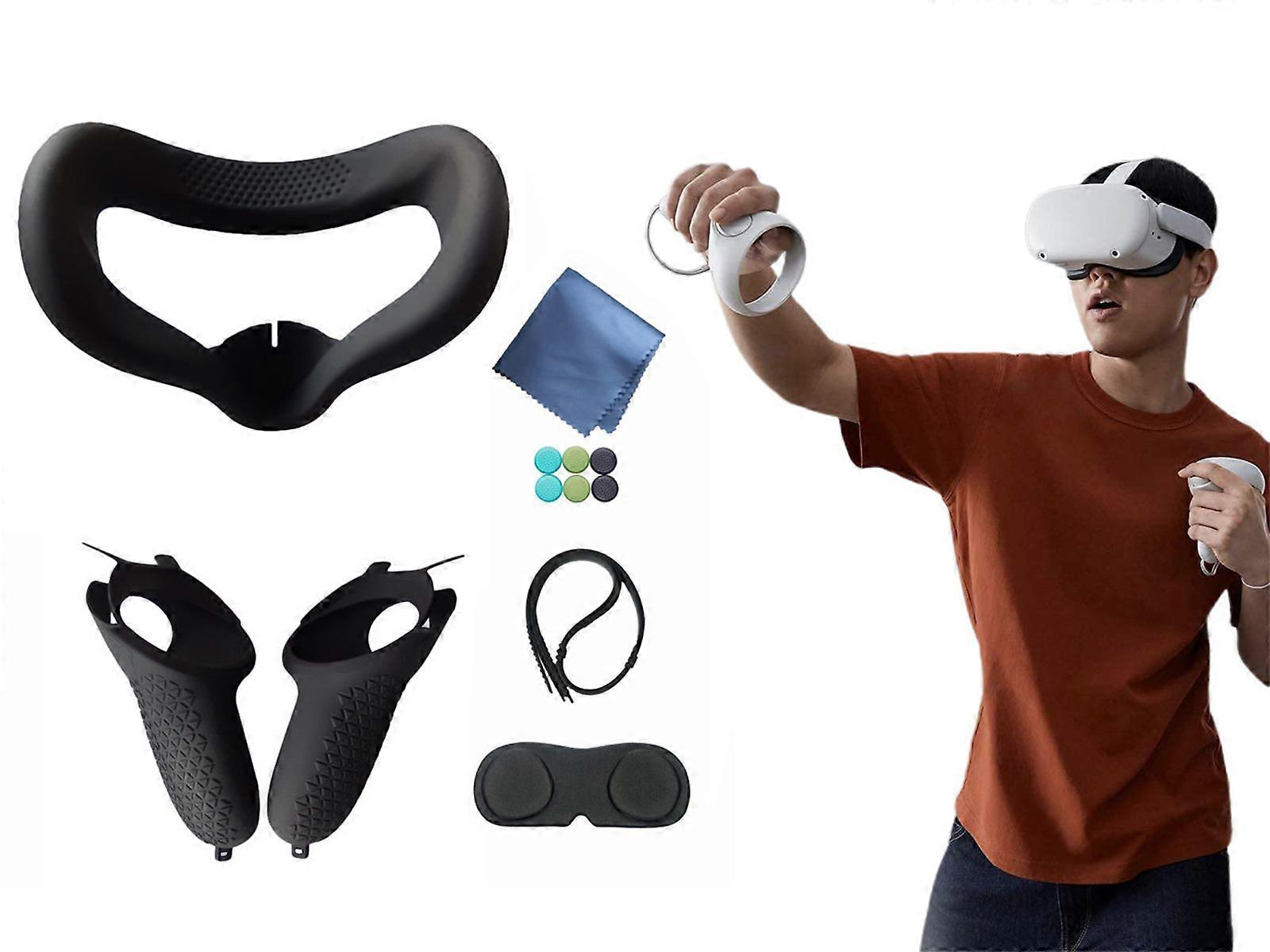 13PCS VR Face Cover Lens Cover Touch Controller Grip Cover for Oculus Quest 2