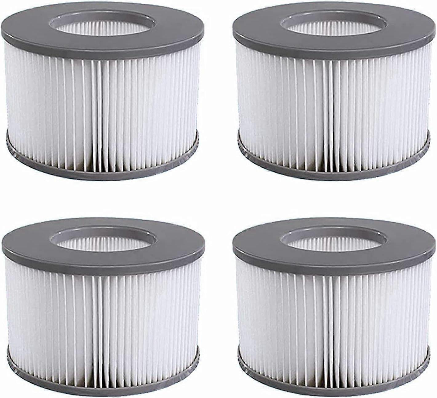 Pack of 4 Replacement Filter Cartridges, for mspa FD2089 , Hot Spas and Other Inflatable Pools,2024 Ping