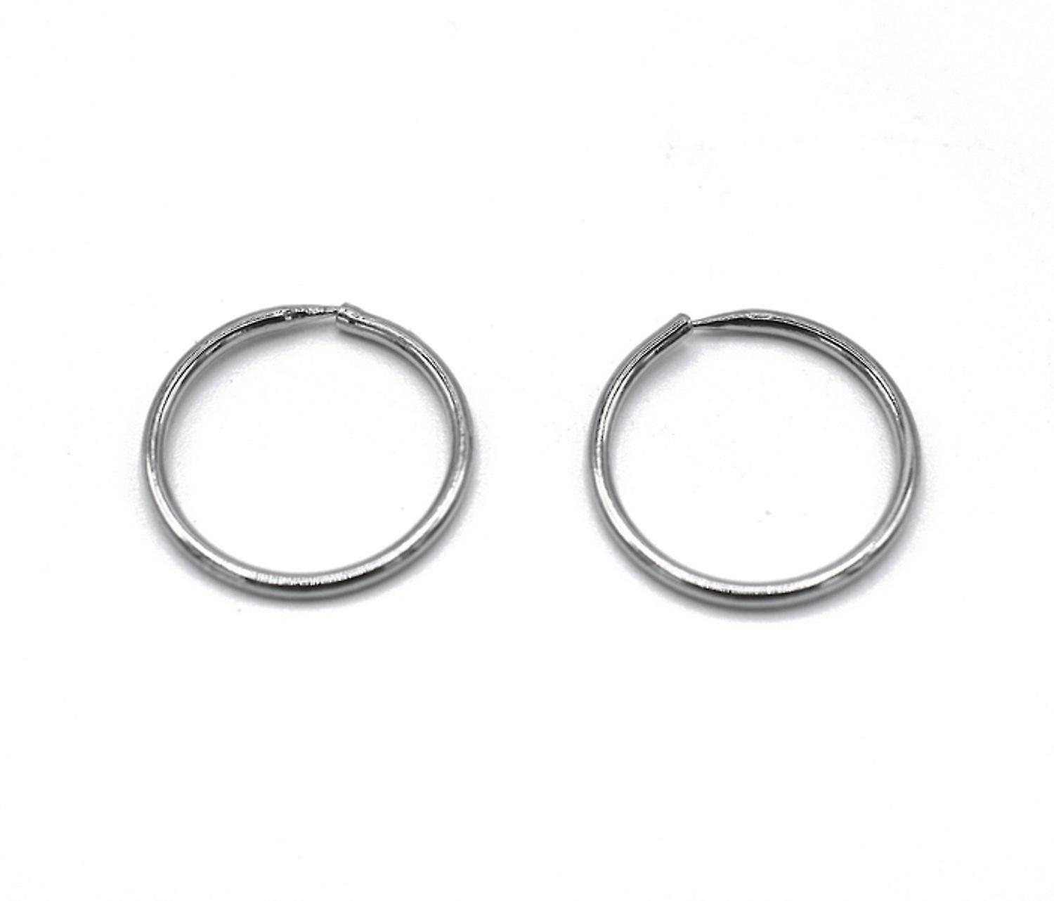 Silver hoop earrings 