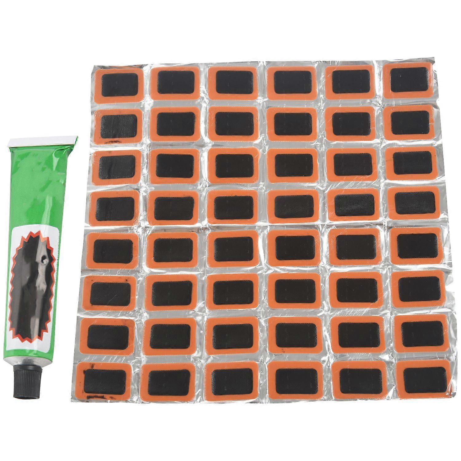 48 pieces Black oval tire patch in rubber Bicycle tire glue Patches Wheel PATCH in rubber Bike Bicy