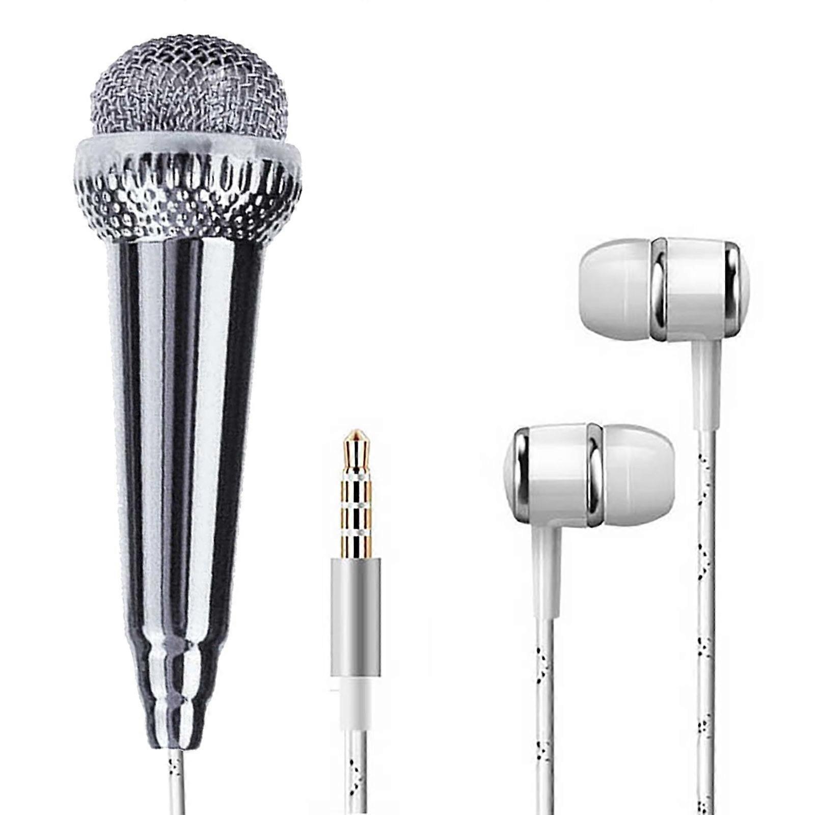 Mic Mobile Phone Karaoke Microphone Condenser Microphone For Phone Computer With 3.5mm Headset