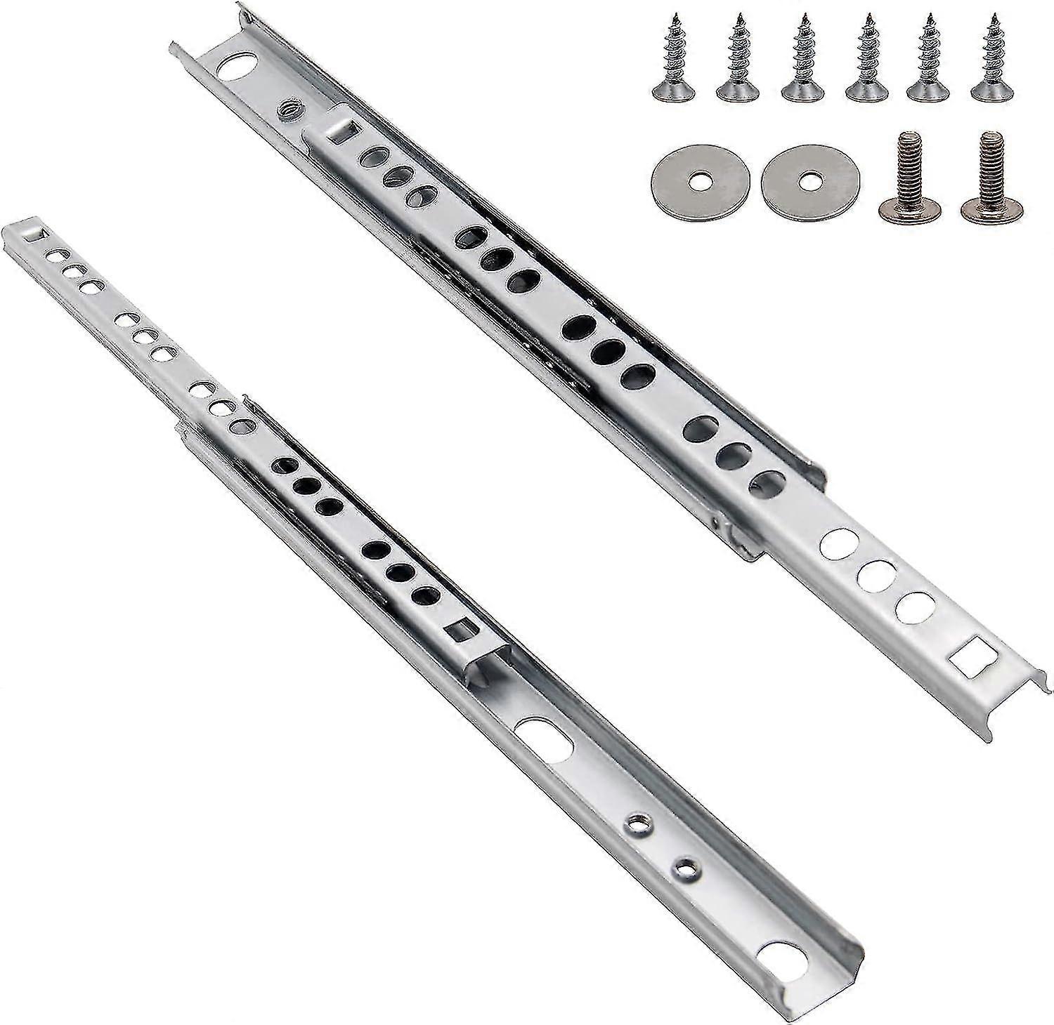 Suiwotin 7.2 Inch Drawer Slides, Metal Drawer Slide, Small Drawer Rails, Ball Bearing Dual Direction Slide Track Rail, Pack Of 2 (0.7 Inch Wide)