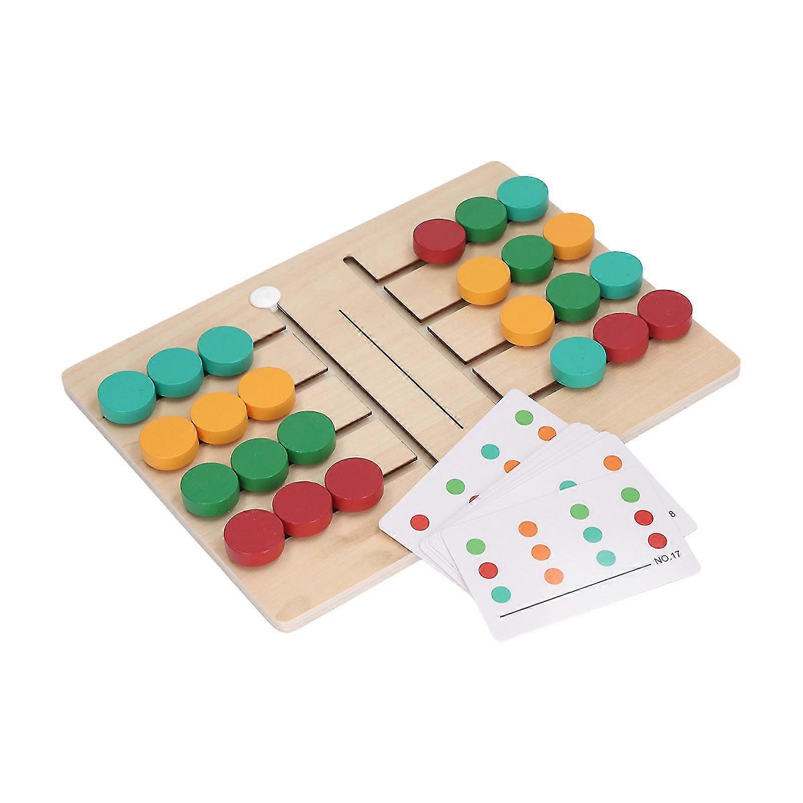 Shape Matching Brain Teaser Colorful Logic Wooden Early Educational Learning Shape Matching Teaser For Children