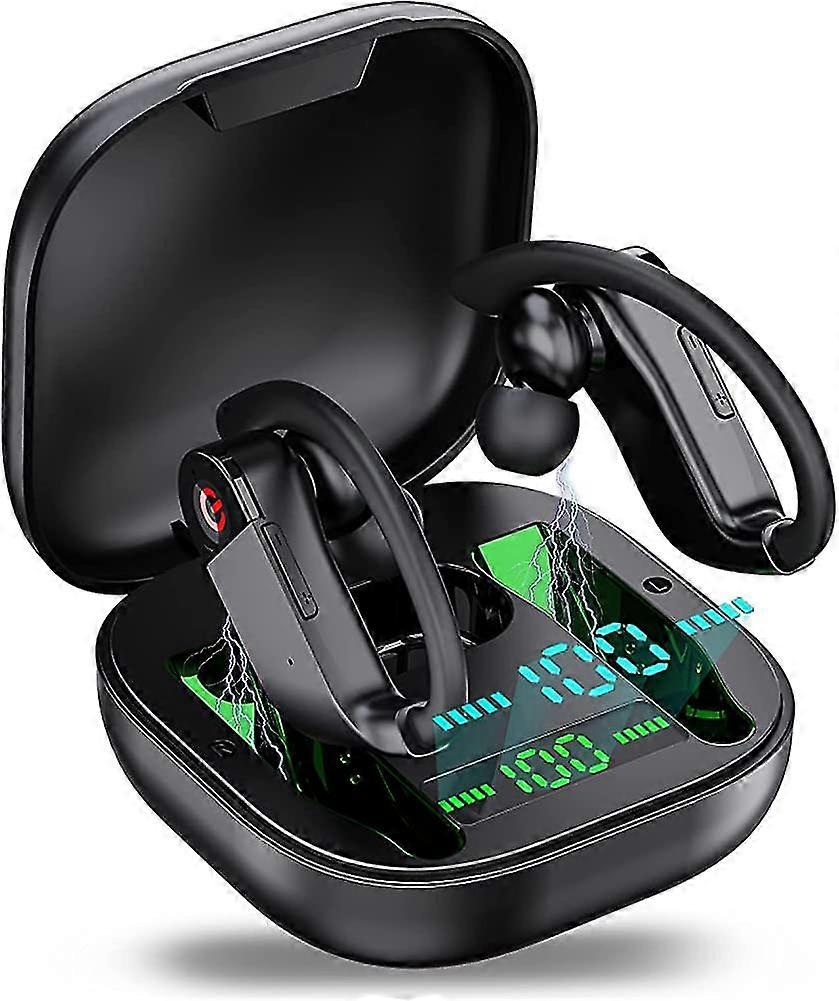 Wireless Earbuds, Acsergery Bluetooth 5.1 Sport Headphones Earhooks Noise Cancelling Gift