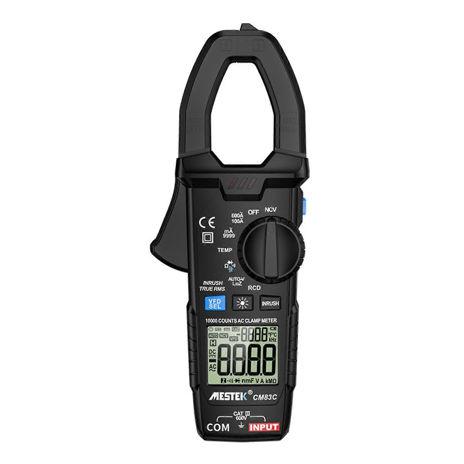 Upgraded Digital Multimeter Clamp Meter Auto Range Ohmmeter 10000 Counts Diode