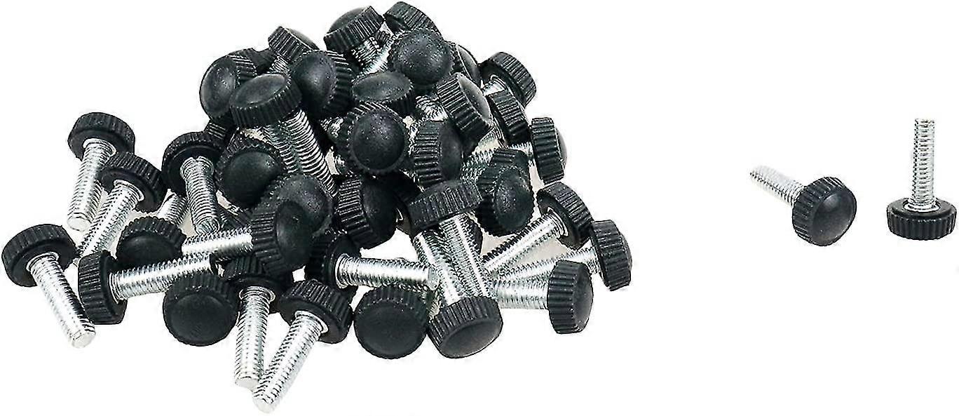 50pc M6 X 20mm Threaded Knurled Thumb Screw Grip Knobs Thumb Screw 50pcs