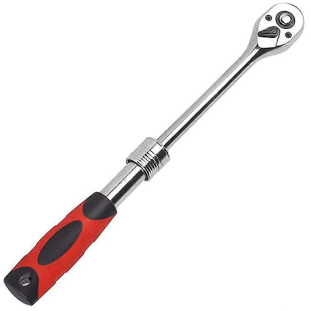 72-tooth Adjustable Socket Ratchet Wrench 1/2 Inch Extendable Telescopic Socket Spanner Torque Wren