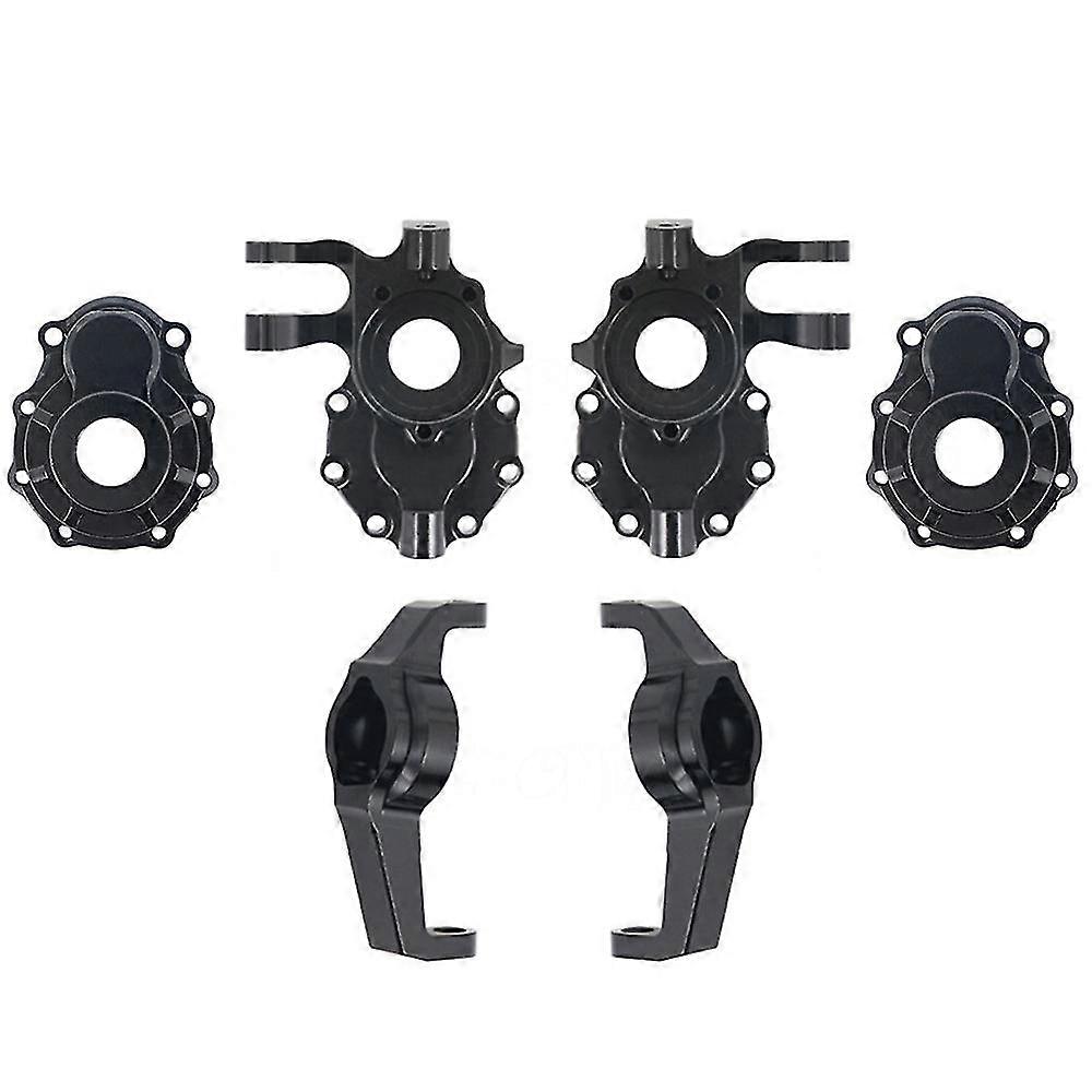 Metal Front Steering Knuckle C Hub Carrier Portal Cover Set For Traxxas Trx4 1/10 Rc Crawler Car Up