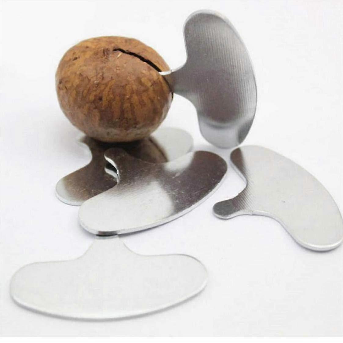 5pcs Nut Splitter Walnut Opener, Mini Nutcrackers Stainless Steel Macadamia Walnut Opener Portable Camping Kitchen