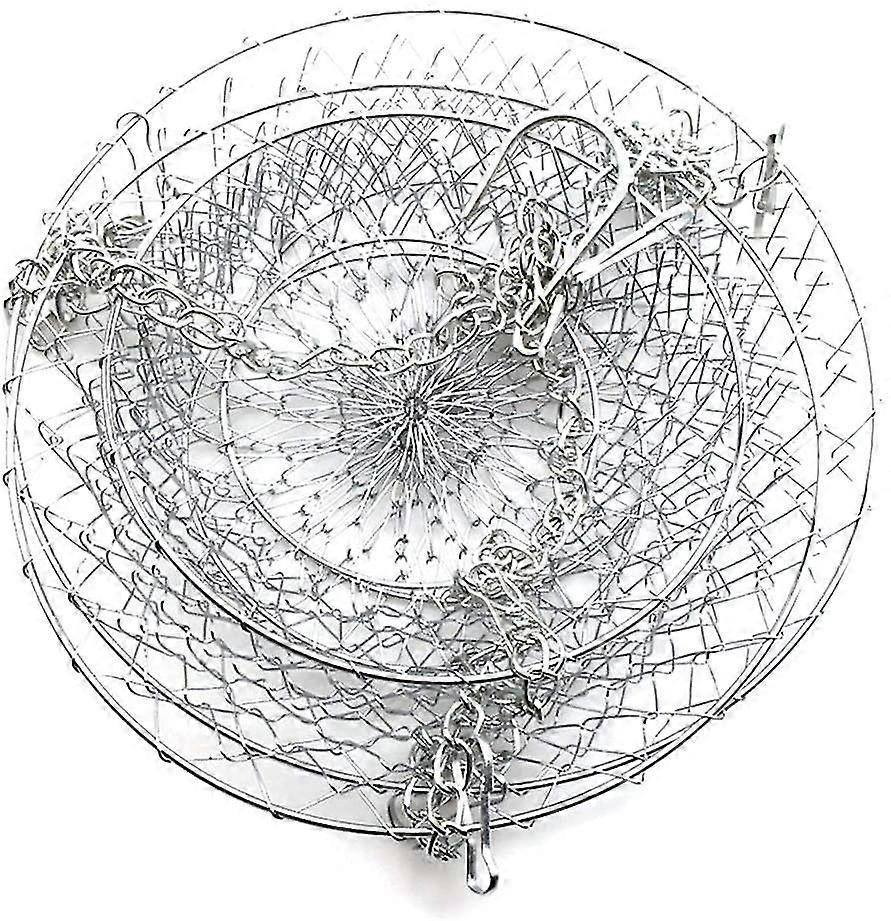 3 Tier Fruit / Vegetable Basket - Metal - For More Space On Your Countertop (silver)