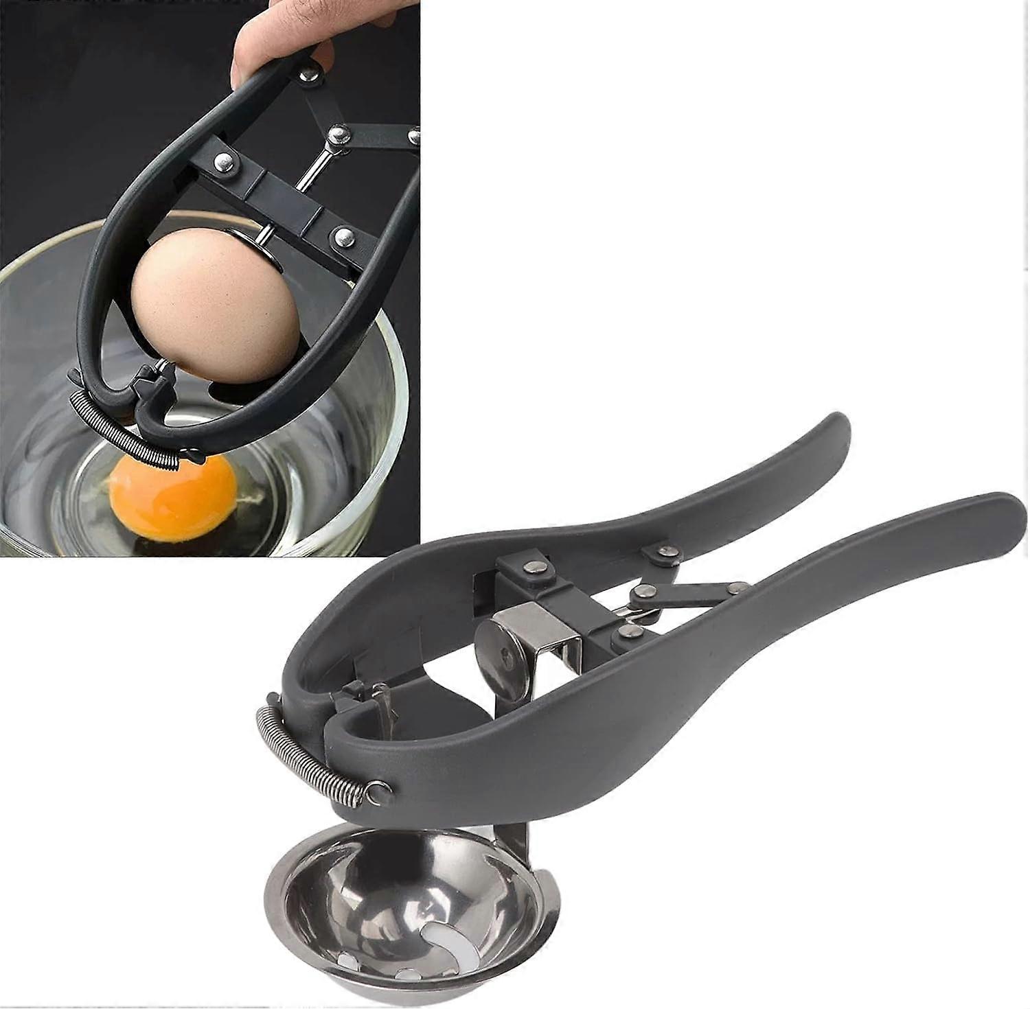 Egg Cracker Professional Handheld Automatic Quick Open Stainless Steel Egg Separator for Kitchen Tool