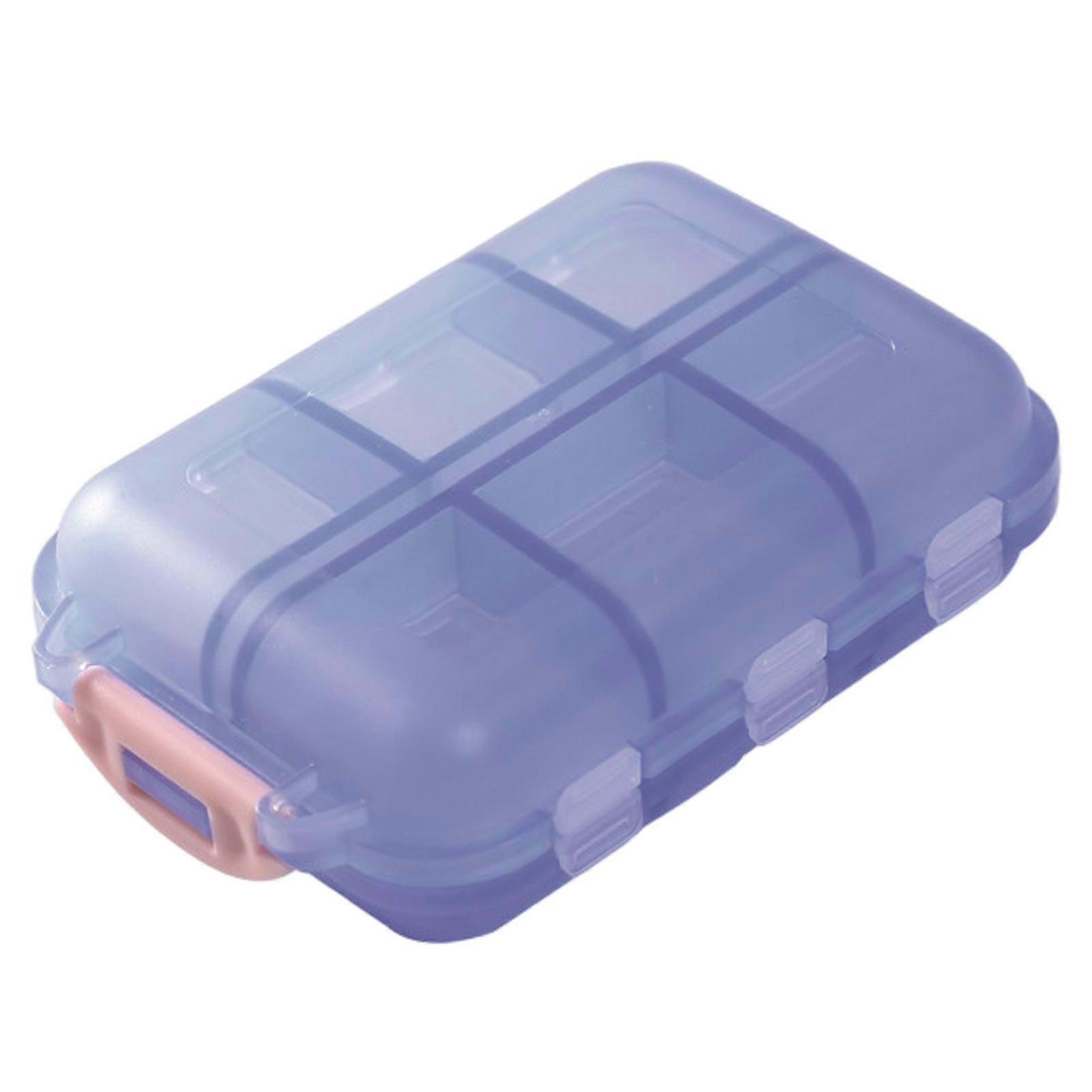 Pill Storage Box Double Layer Foldable Moistureproof 12 Grids Mini Portable Pillbox Dispenser Home Supply KAESI