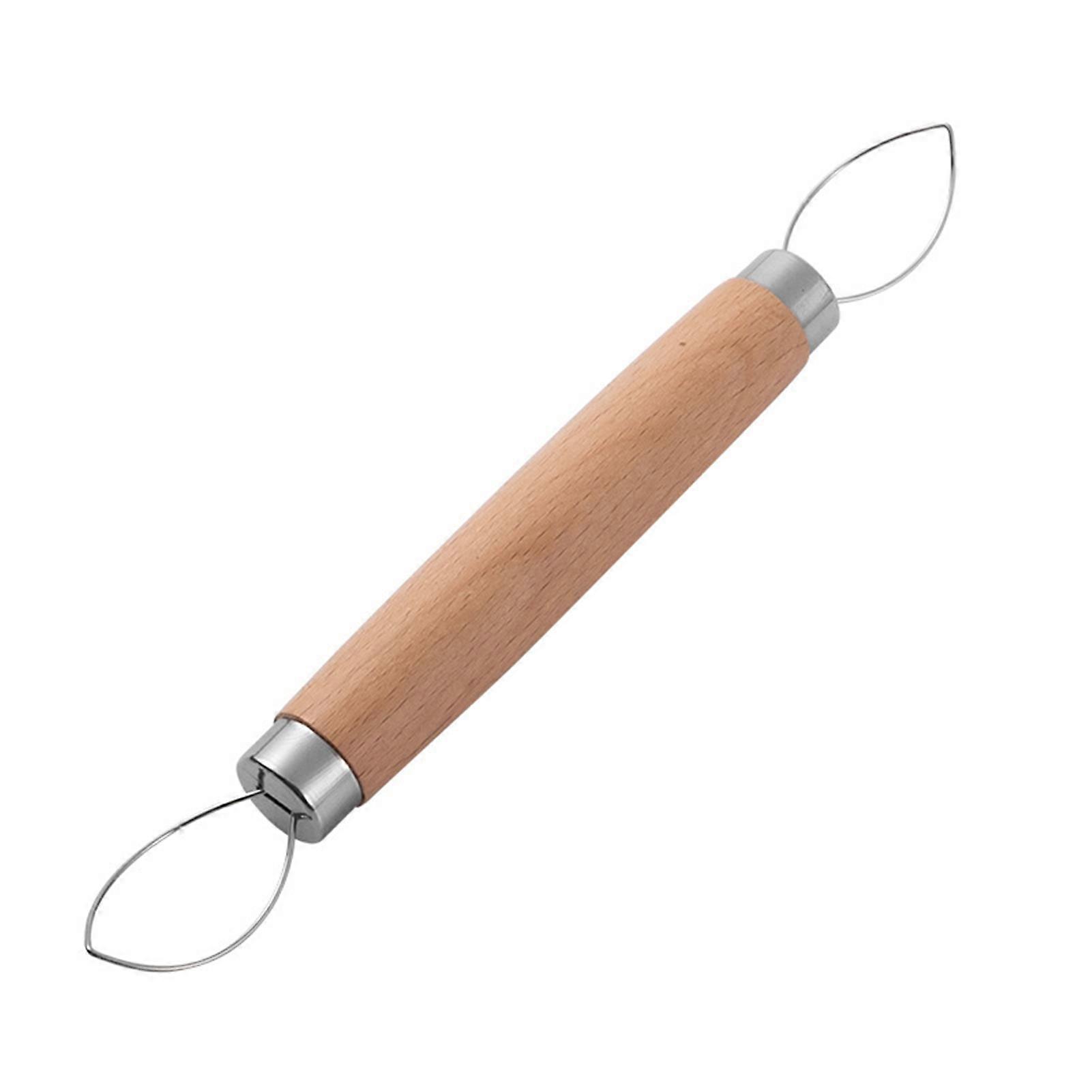 Grape Peeler Portable Stainless Steel Fruit Peeling Tool with Wood Handle Easy-to-Use Fruit Peeler Kitchen Gadget KAESI