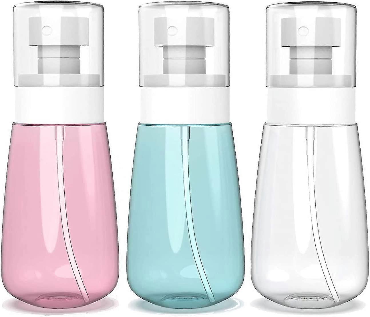 3-pack Spray Bottle Travel Size, 100ml, Fine Mist Hairspray, Refillable And Reusable Plastic Bottle