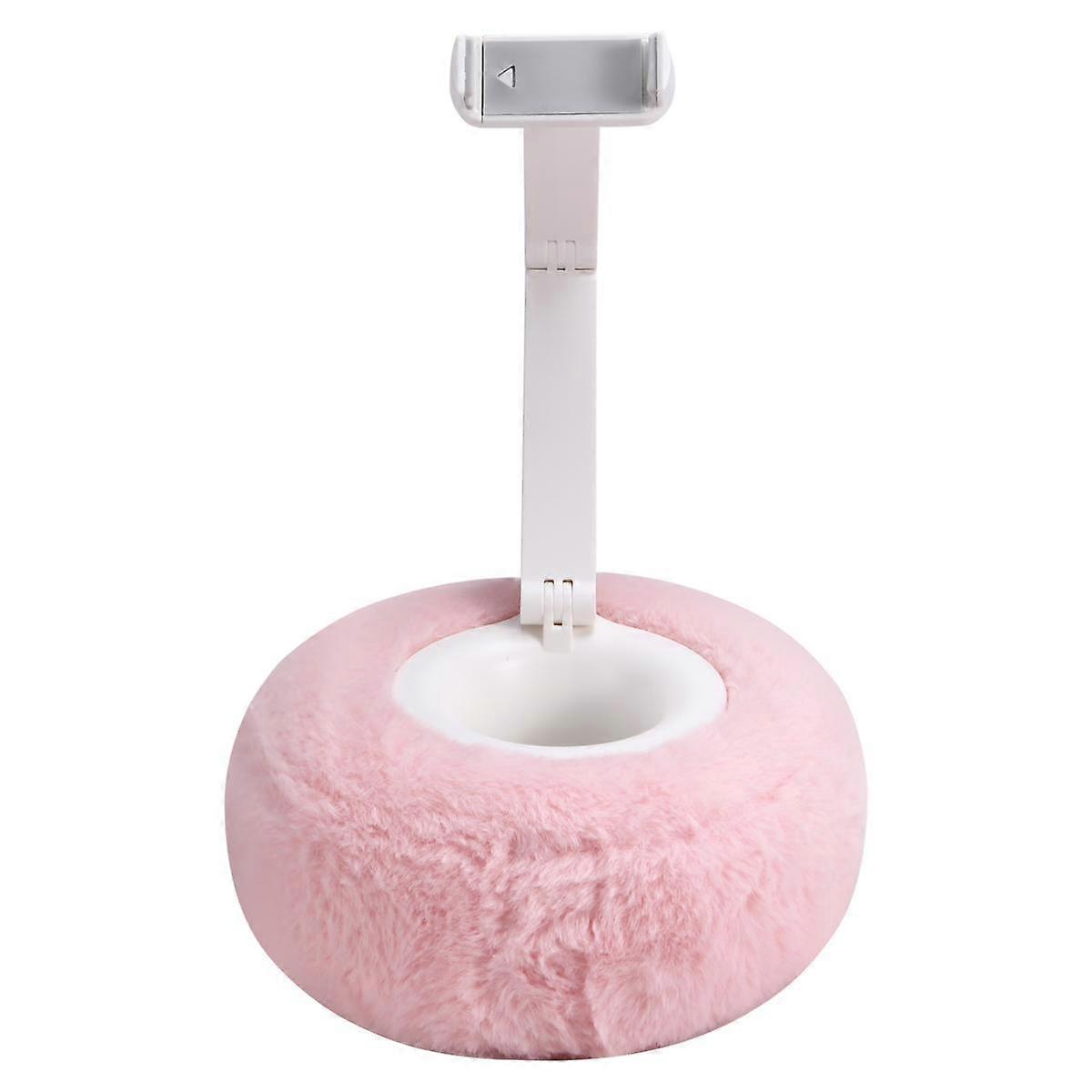 Plush Pillow Phone Tablet Bracket Desktop Stand Adjustable Length Angle for Video Chat Lazy Tablet