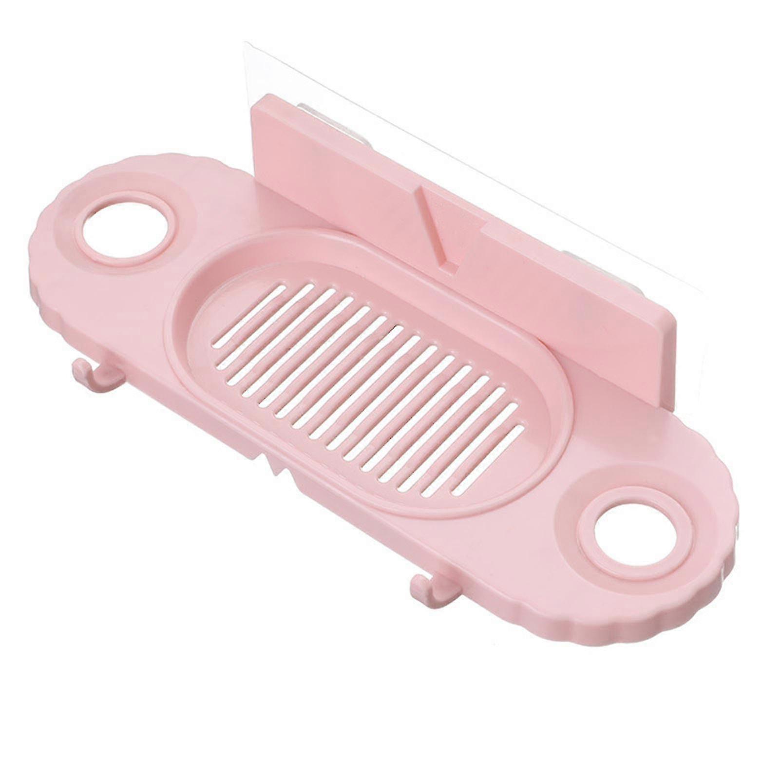 Bathroom Rectangular Wall-mounted No-hole-drain Shower Gel Storage Rack