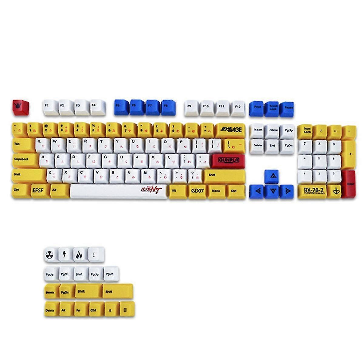 Keycaps Pbt Dye-sublimated Theme For /duck/ Mx Switch Gmmk Pro Mechanical Keyboard Keycaps 123 Keys