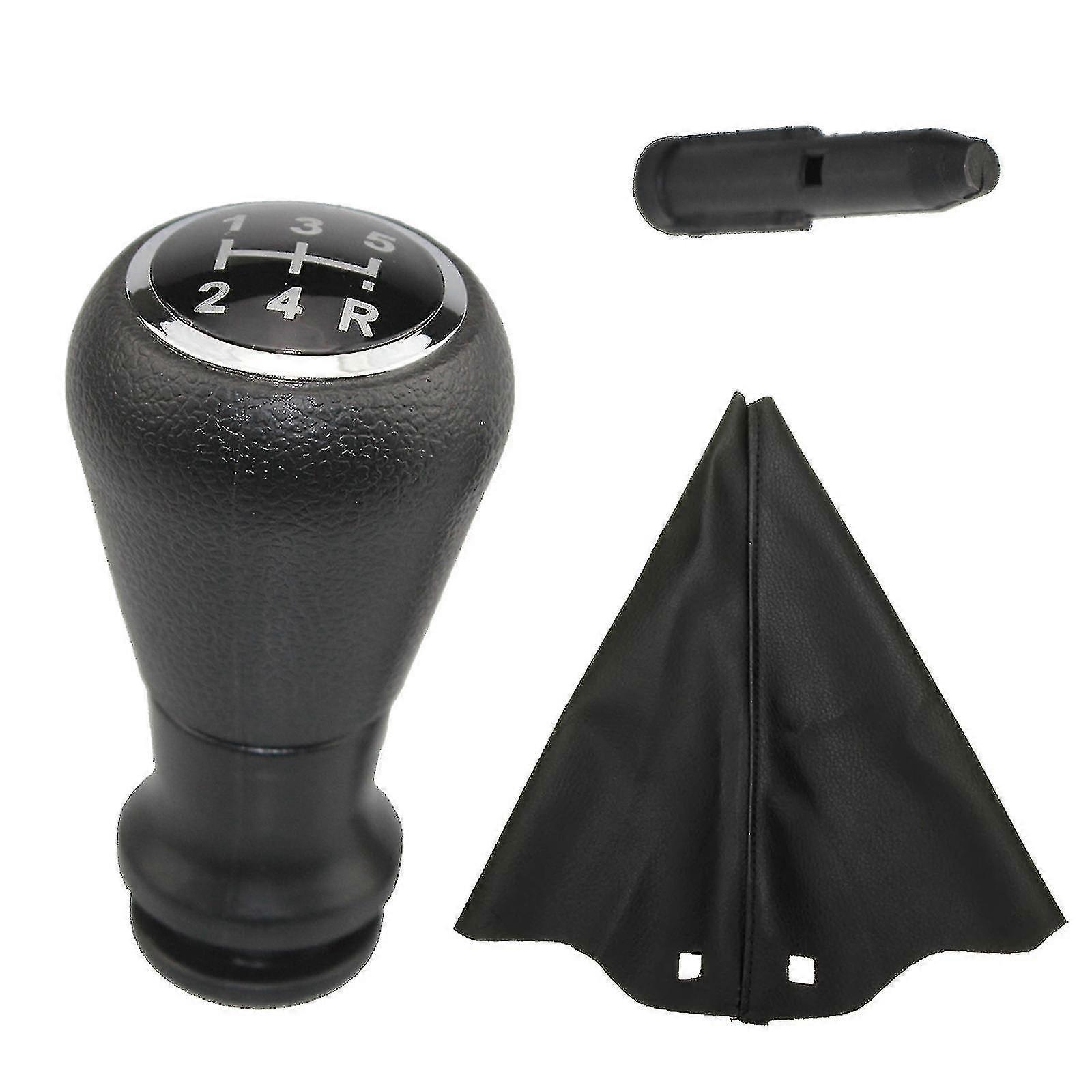 Auto Shift Handball Chrome Car Abs Gear Shift Knob Manual 5 Speed For Peugeot 206 207 307
