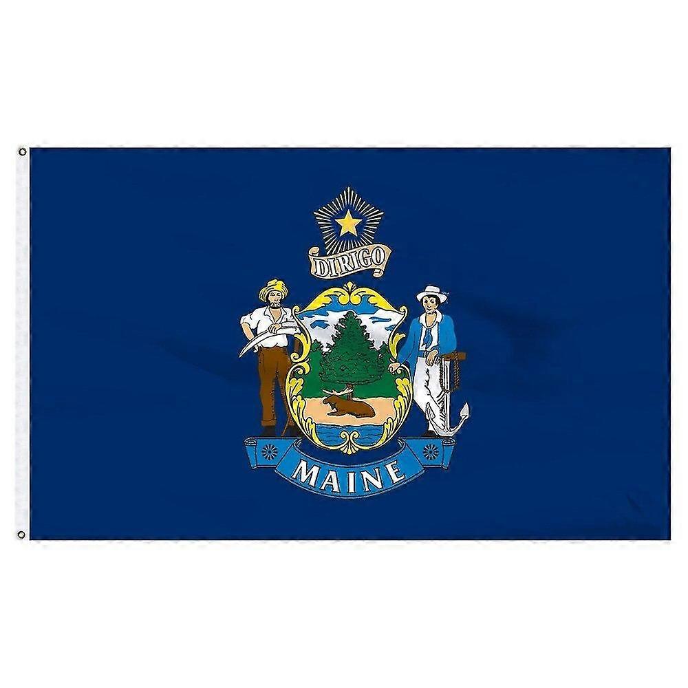 90x150cm State Dirigo Maine Flag