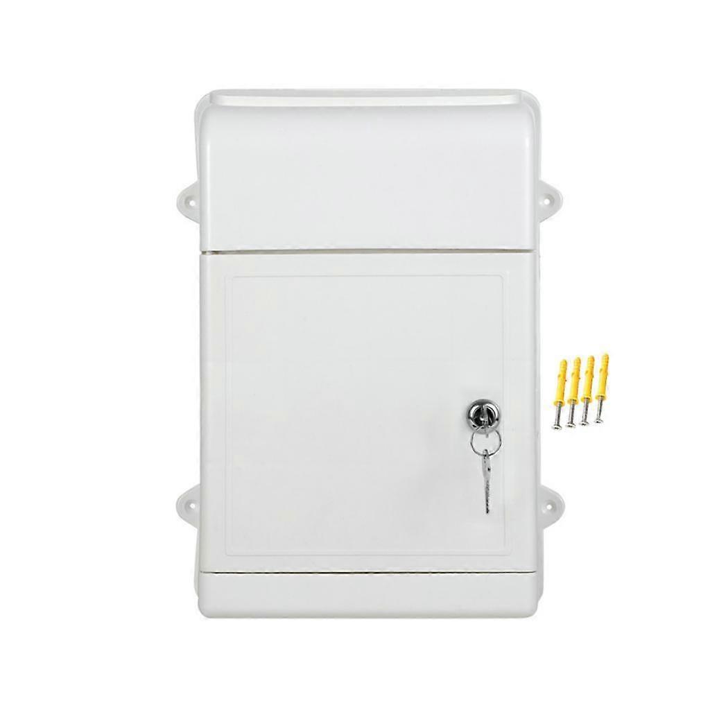 תיבת דואר להרכבה על הקיר תיבת דואר נעילה חלולה בחוץ בחוץ לבן