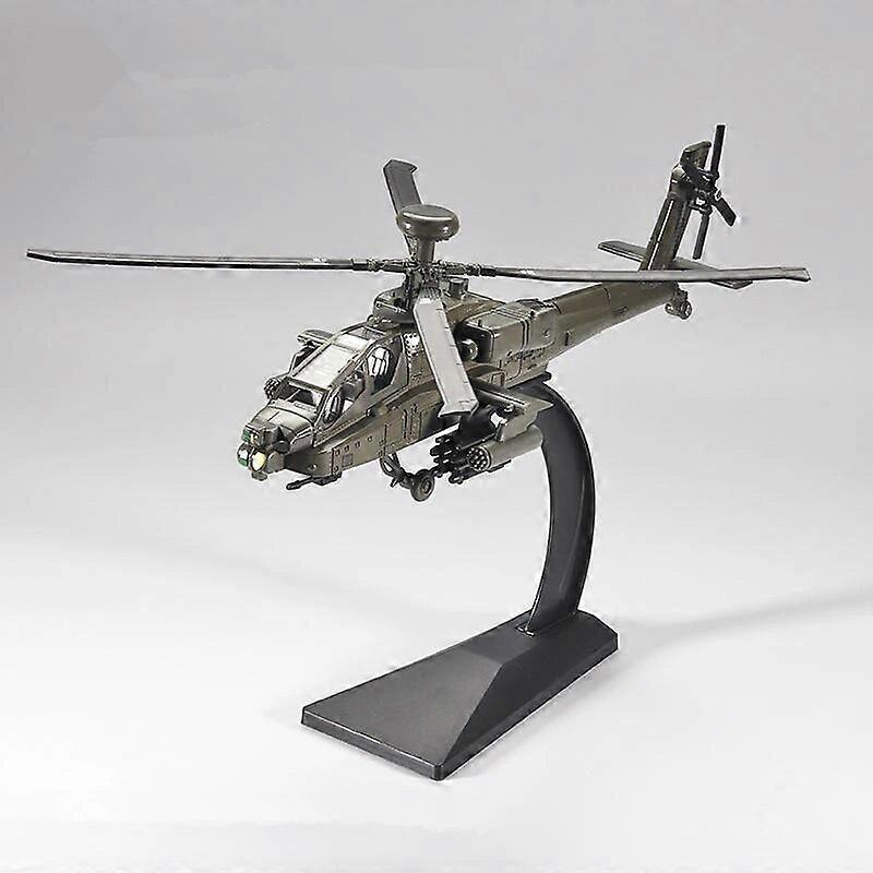 Αμερική AH-64 Apache Utility Alloy Μοντέλο αεροπλάνου ελικοπτέρου Προσομοίωση Metal Flying Model Ήχος και φως Παιδικό δώρο παιχνιδιών