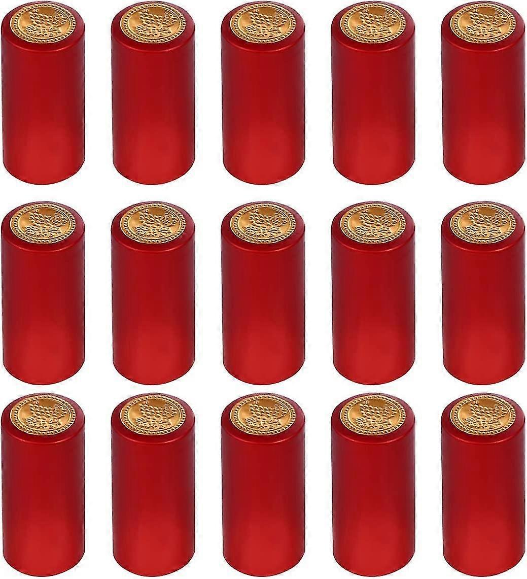 100 st/set PVC Krympslangkapslar Vin Krympslang för Flaskor
