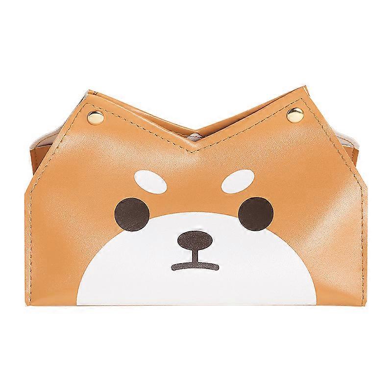 Pu Leather Tissue Box Holder Tissue Paper Holder Multi-color Optional