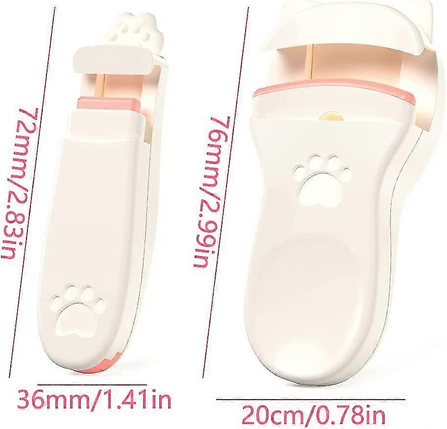 Eyelash Curler Professional Durable Portable Cute Cat Eyelash Curl Advanced Silicone Natural Styling Portable