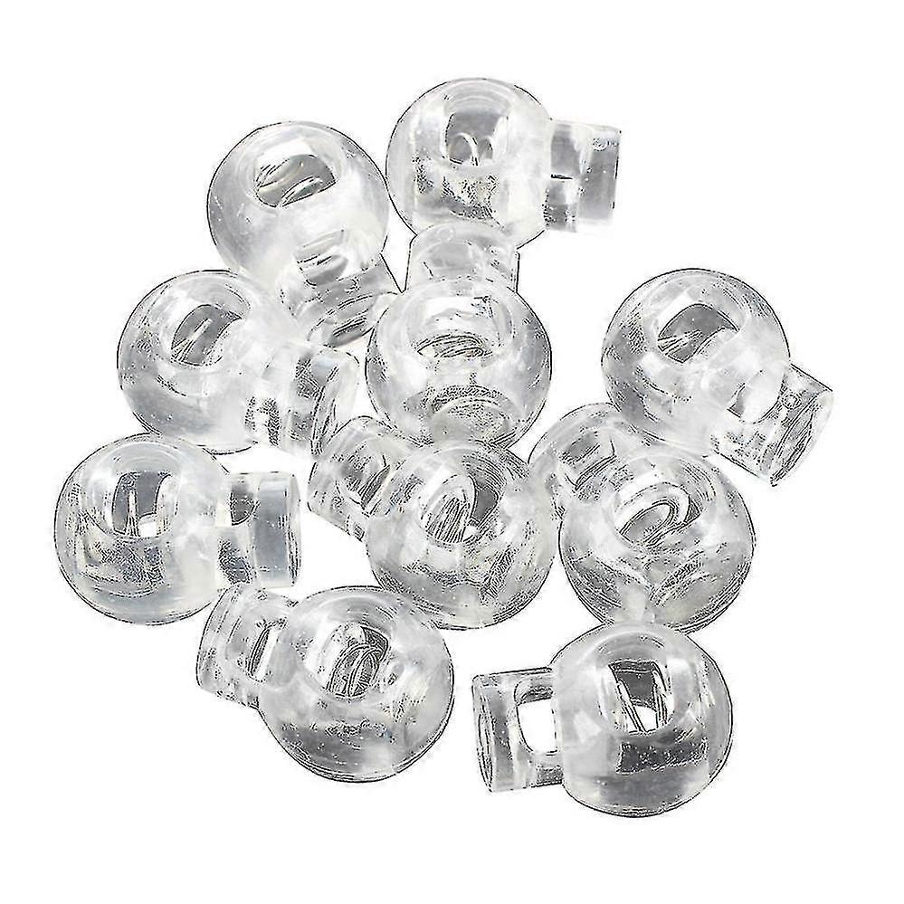 Plastic Toggle Spring Stop Single Hole String Cord Locks 10 Pcs