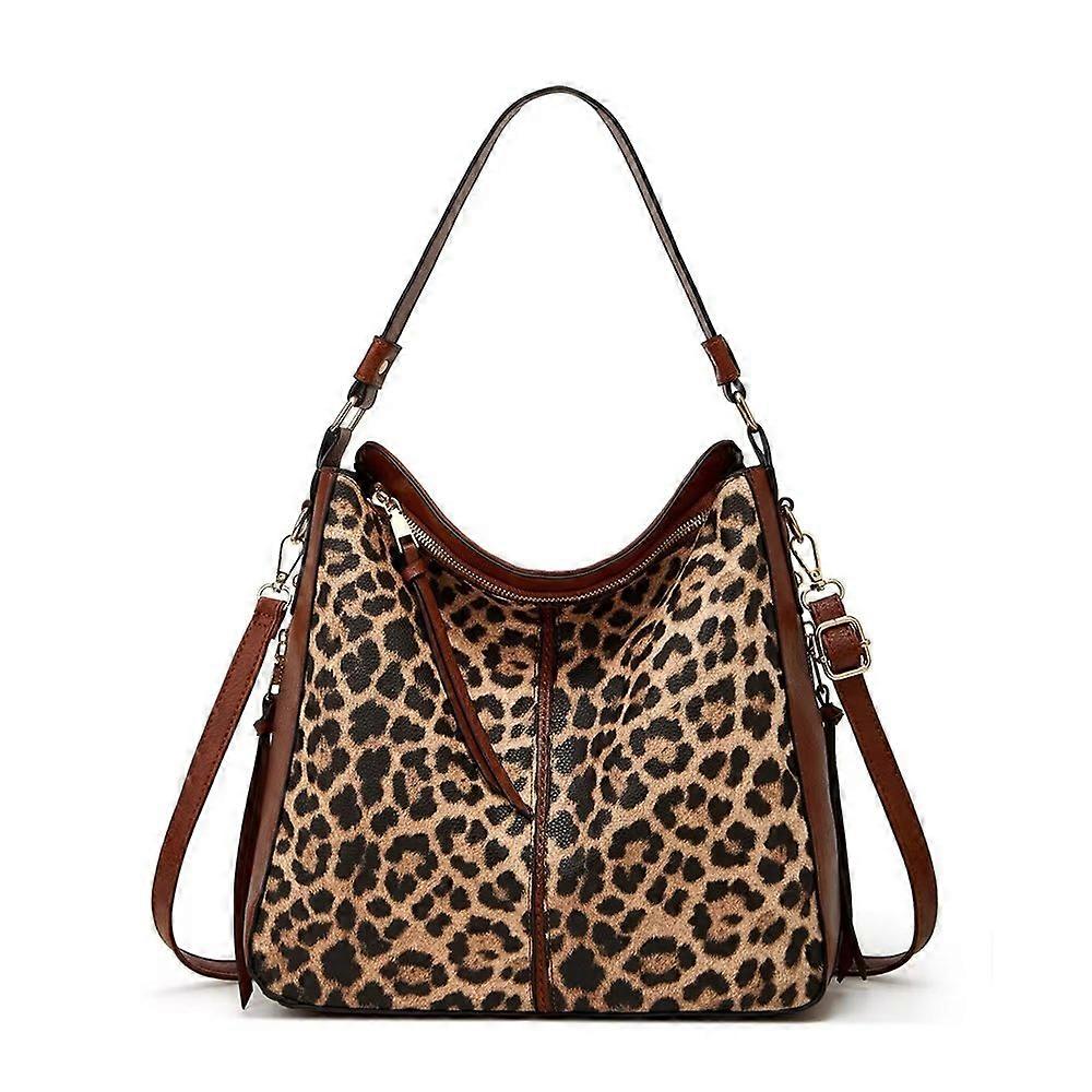 Large Tote Bag Women's Bag Shoulder Crossbody Cow Print Leopard Print