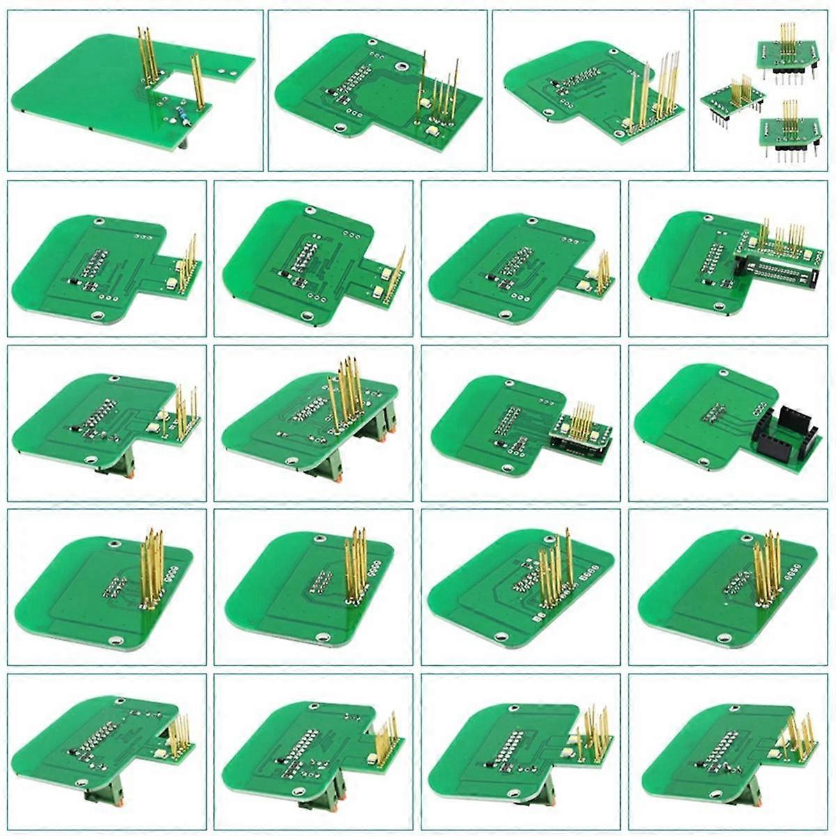 Aboiled - Kit 22 Adaptateurs BDM Pour Programmation ECU - Compatible KTAG, Kess, FGTECH - Haute Qualité PCB