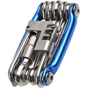Multifunction Bike Repair Tool Kits, 11 in 1 Bicycle Tool Kit bike Chain Tool, Tire Patch,Tyre Lever for Outdoor Cycling Mini Tool for Outdoor Cycling